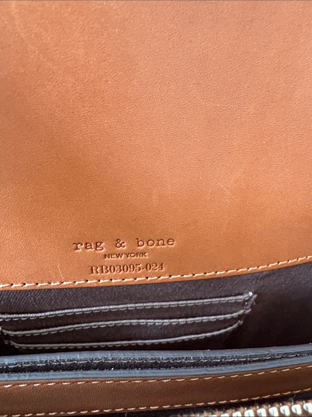 Rag & Bone New York Tan Leather and Canvas Shoulder Bag Adjustable Strap w/dusty - Picture 5 of 16